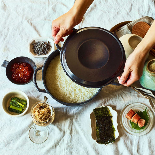 Vermicular 23cm / 3.7L 日本原裝 IH 琺瑯 電子鑄鐵鍋 / 小V鍋（7-10人份）- 飛魚銀色款【B 級商品，無保固】