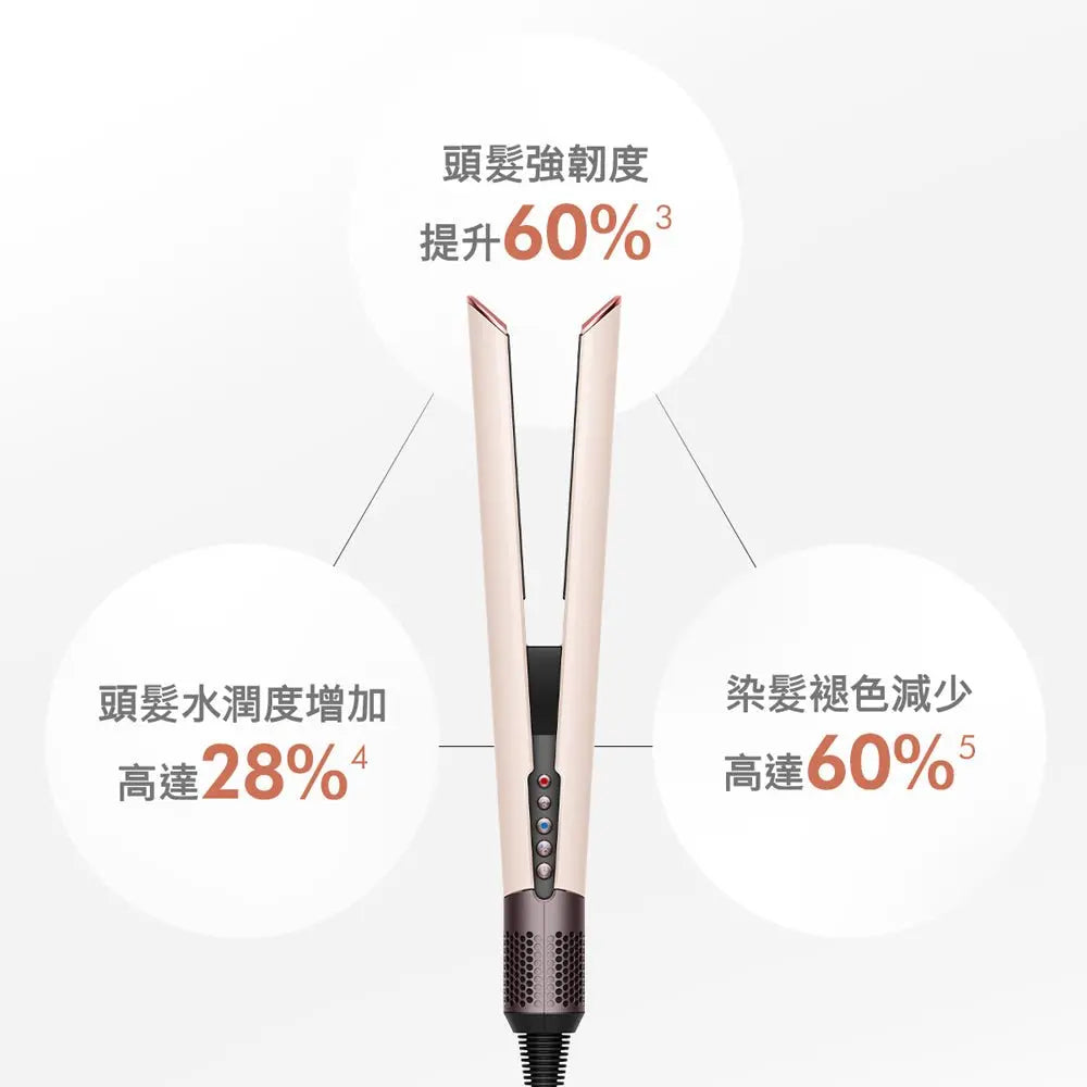Dyson Airstrait™ HT01 二合一 吹風直髮器 粉霧玫瑰色【B 級商品，無保固】 Dyson
