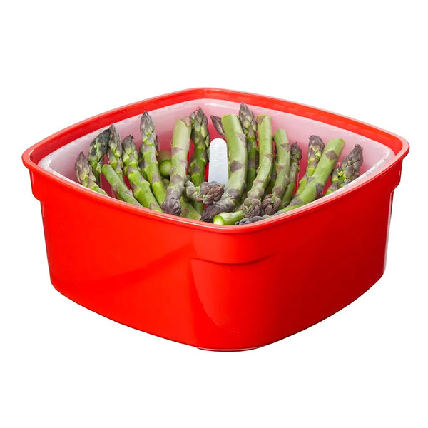 Sistema Microwave 20.9cm  紐西蘭 可微波 方形 保鮮盒（附瀝水籃）【B 級商品，無保固】