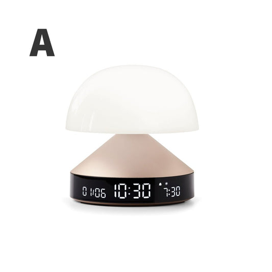 Lexon Mina Sunrise Alarm Clock Portable LED Lamp 11cm 蘑菇造型 可攜充電式 鬧鐘桌燈【A 級商品】 - restyle2050