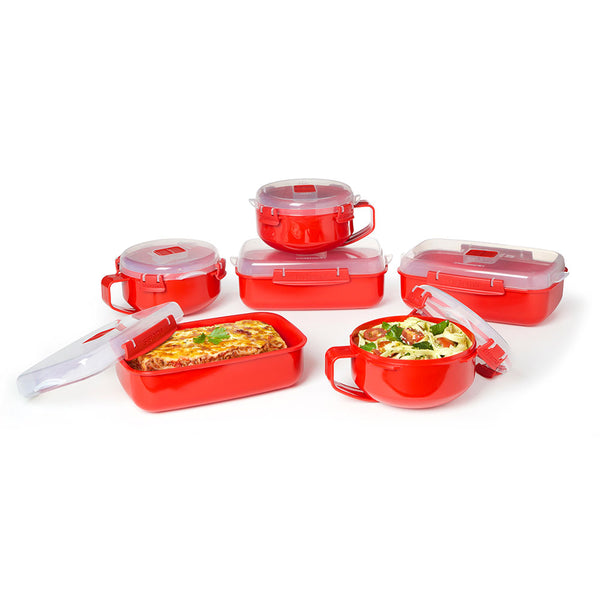 Sistema Microwave 15.6cm / 915ml 紐西蘭 可微波 圓形 保鮮盒【B 級商品，無保固】