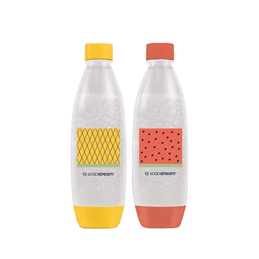 SodaStream 水滴型專用可機洗水瓶 1L 2入 - 熱帶水果【B 級商品，無保固】 ★ Sodastream