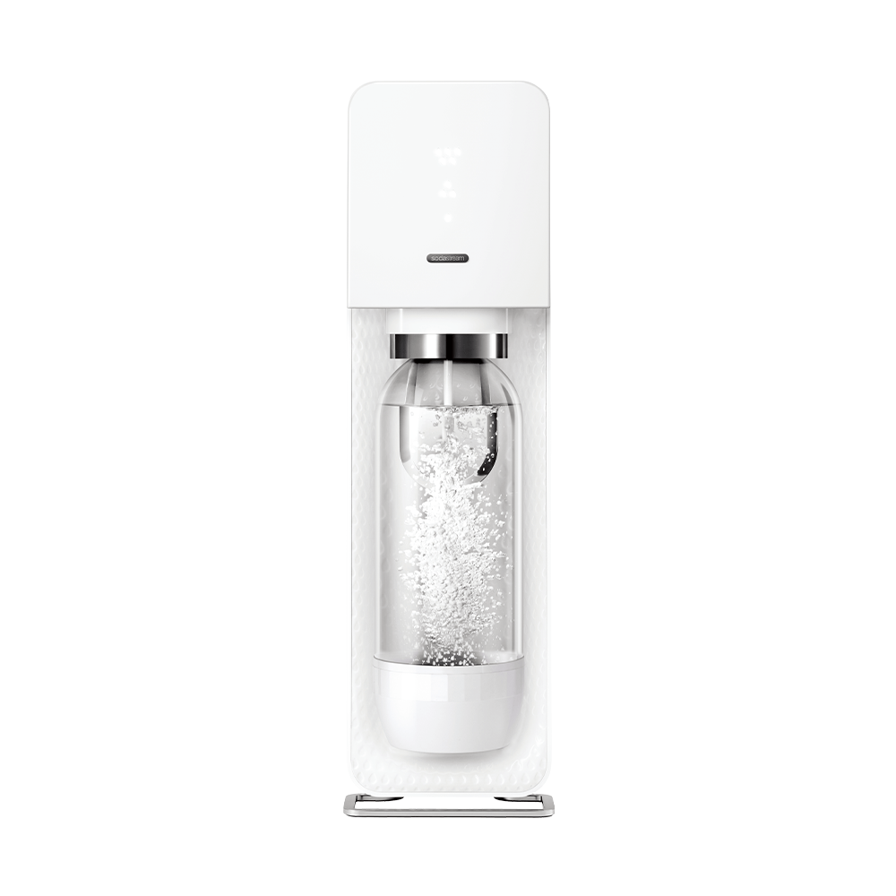 Sodastream Source 自動扣瓶 手動按壓式 氣泡水機 - 白色【A 級商品】 - restyle2050