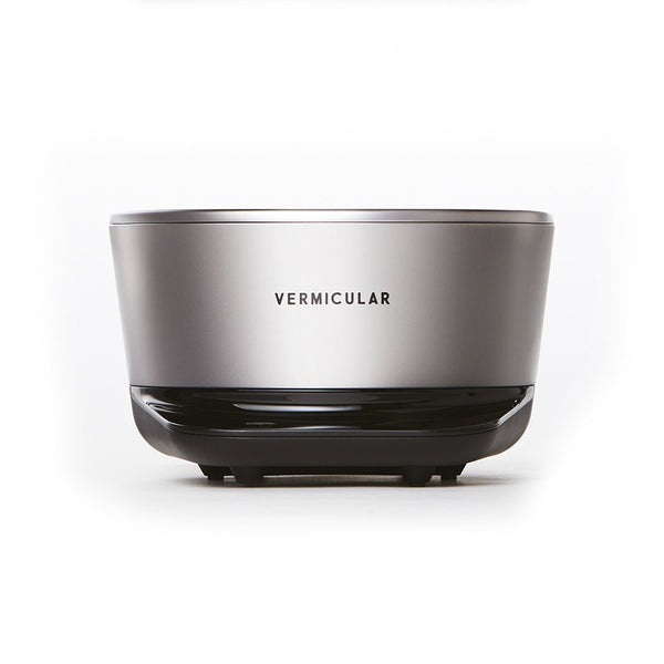 Vermicular 23cm / 3.7L 日本原裝 IH 琺瑯 電子鑄鐵鍋 / 小V鍋 底座配件 - 飛魚銀色（僅 IH 加熱底座，無主鍋）【B 級商品，無保固】 - restyle2050