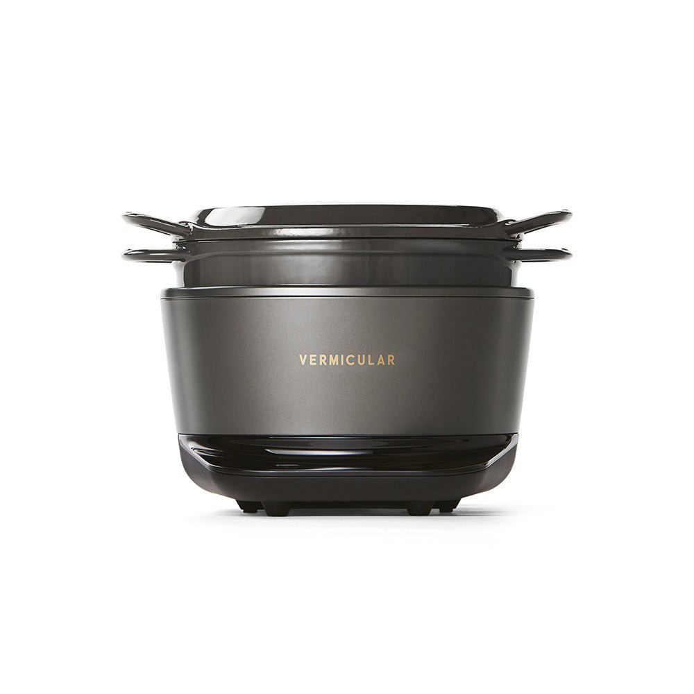 Vermicular Mini IH 琺瑯 鑄鐵 電子鍋 - 松露黑【B 級商品，無保固】★ - restyle2050