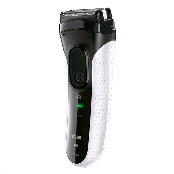 Braun 3020S 德國百靈 新升級 三鋒系列 電動刮鬍刀 - 白色款【A- 級商品】▲ - restyle2050