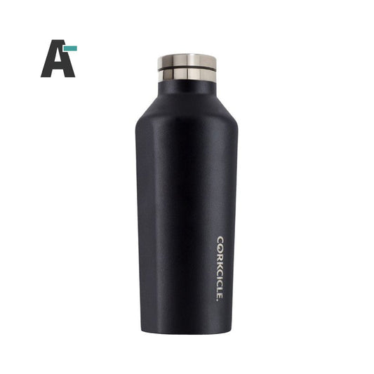 Corkcicle 270ml Bottle 美國時尚 三層保溫設計 經典系列 易口瓶 / 不鏽鋼保溫瓶 - 消光黑款【A-級商品】 - restyle2050