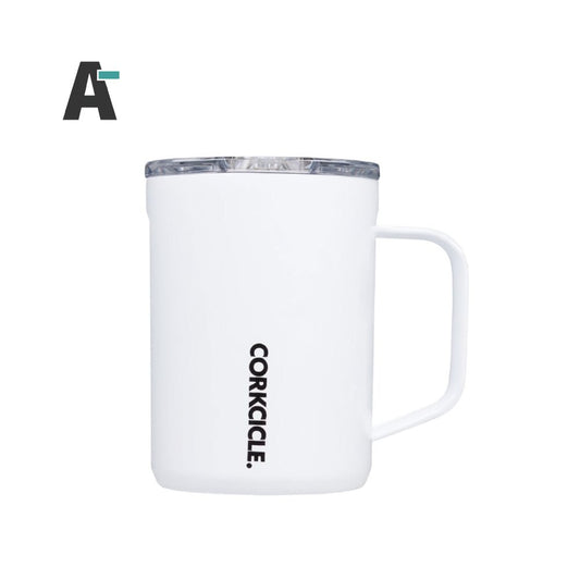 Corkcicle 475ml Bottle 美國時尚 三層保溫設計 咖啡杯 / 不鏽鋼保溫杯（含透明杯蓋）【A-級商品】 - restyle2050