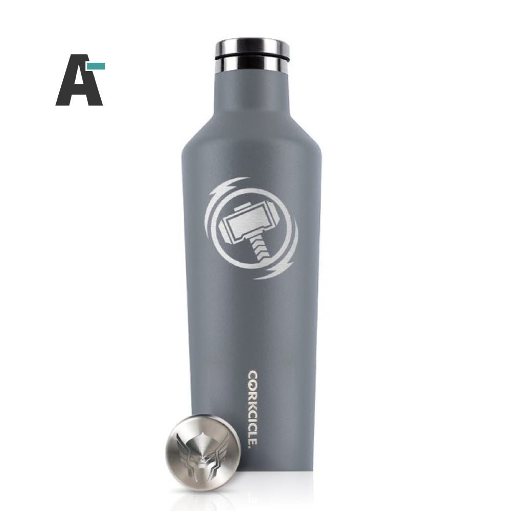 Corkcicle 475ml Bottle 美國時尚 三層保溫設計 漫威系列 易口瓶 不鏽鋼保溫瓶 - 雷神索爾【A-級商品】 - restyle2050
