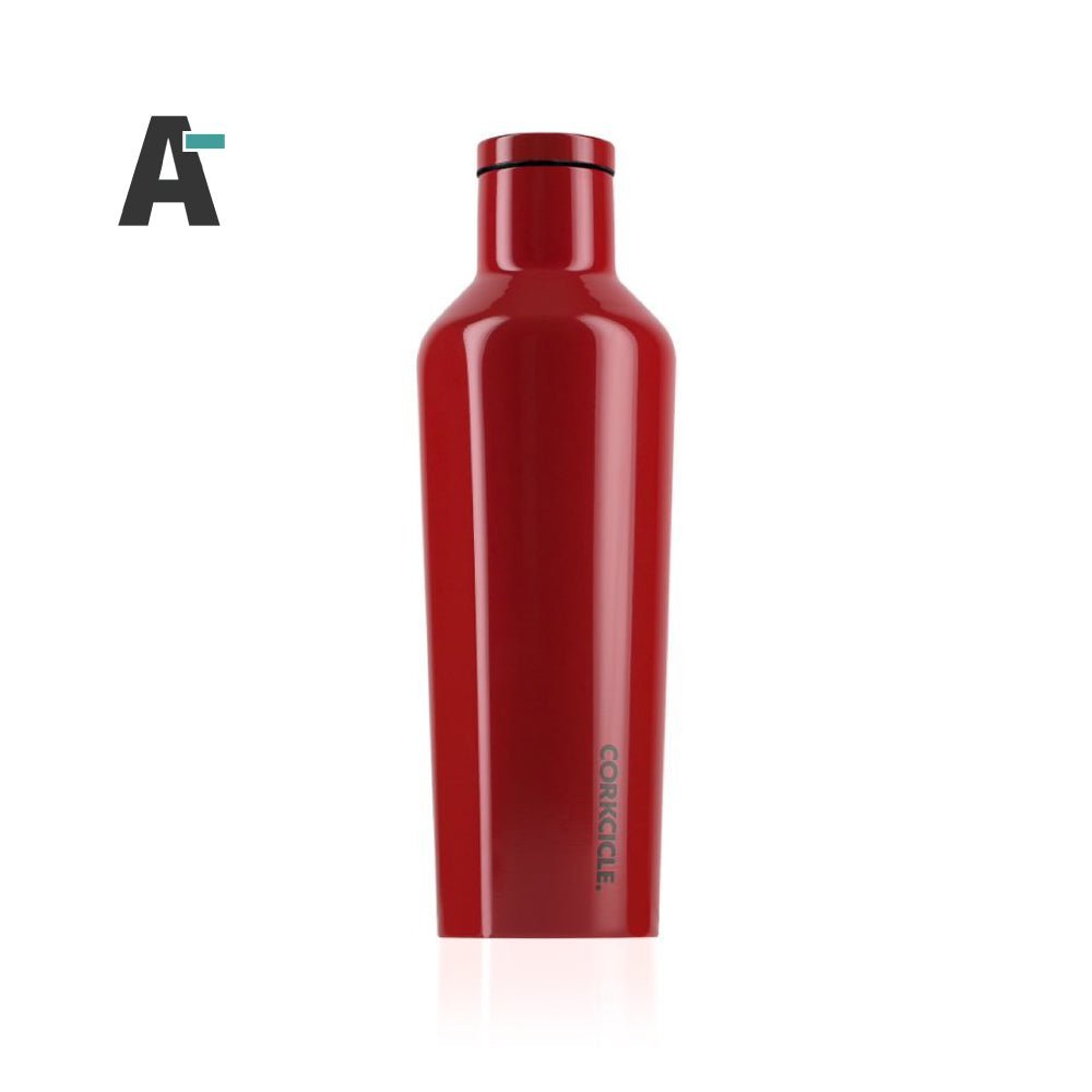 Corkcicle 475ml Bottle 美國時尚 三層保溫設計 層次繽紛系列 易口瓶 / 不鏽鋼保溫瓶 - 摩登紅【A-級商品】 - restyle2050