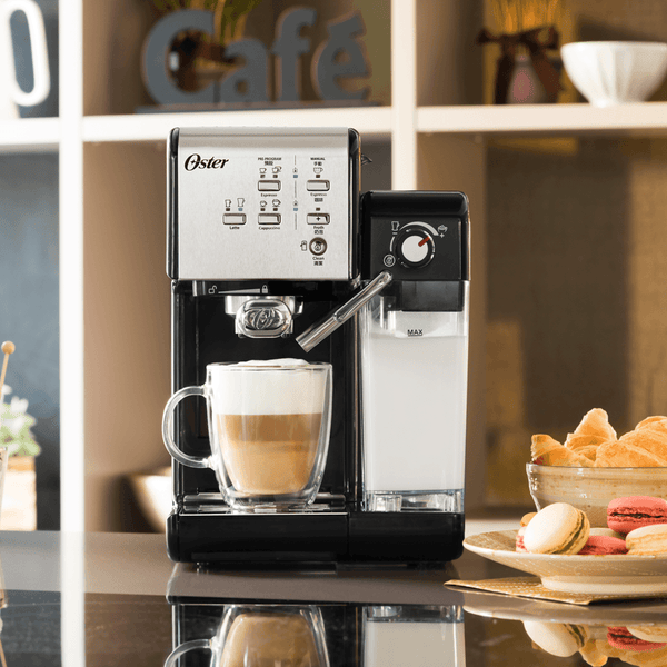 Oster 5+ 隨享義式膠囊兩用 半自動咖啡機 / 義式咖啡機 - 搖滾黑【A 級商品】 - restyle2050
