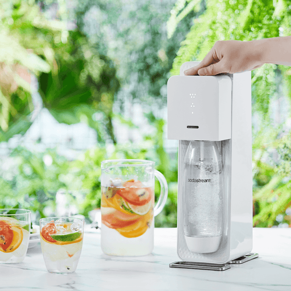 Sodastream Source 自動扣瓶 手動按壓式 氣泡水機 - 白色【A 級商品】 - restyle2050