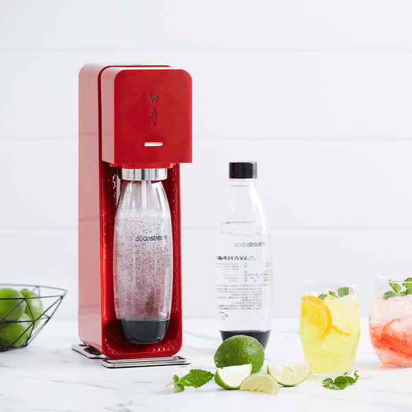 Sodastream Source 自動扣瓶 手動按壓式 氣泡水機 - 白色【A 級商品】 - restyle2050
