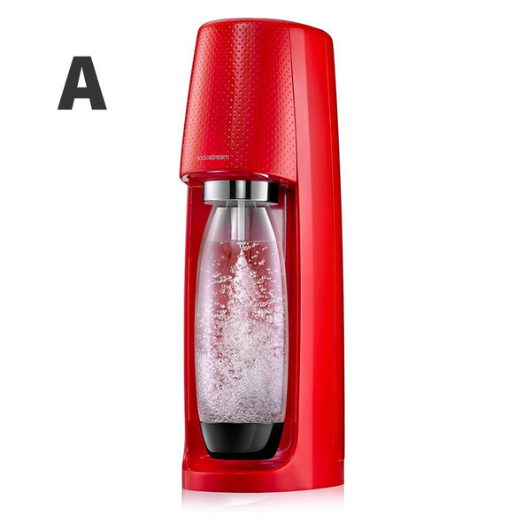 Sodastream Spirit 自動扣瓶 手動按壓打氣 氣泡水機 - 紅色【A 級商品】 - restyle2050