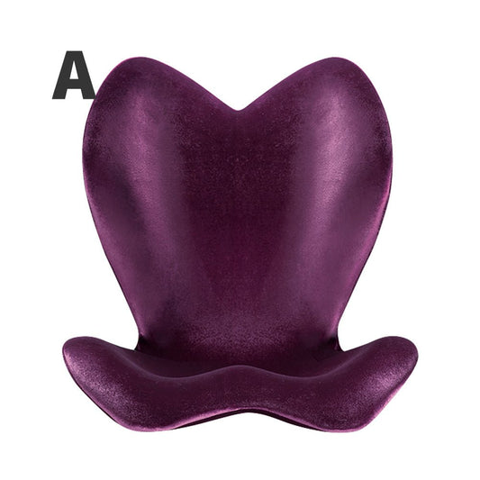 Style Elegant 美姿 高背款 護脊椅 / 坐墊 / 坐姿調整椅 紫色款【A 級商品】 - restyle2050
